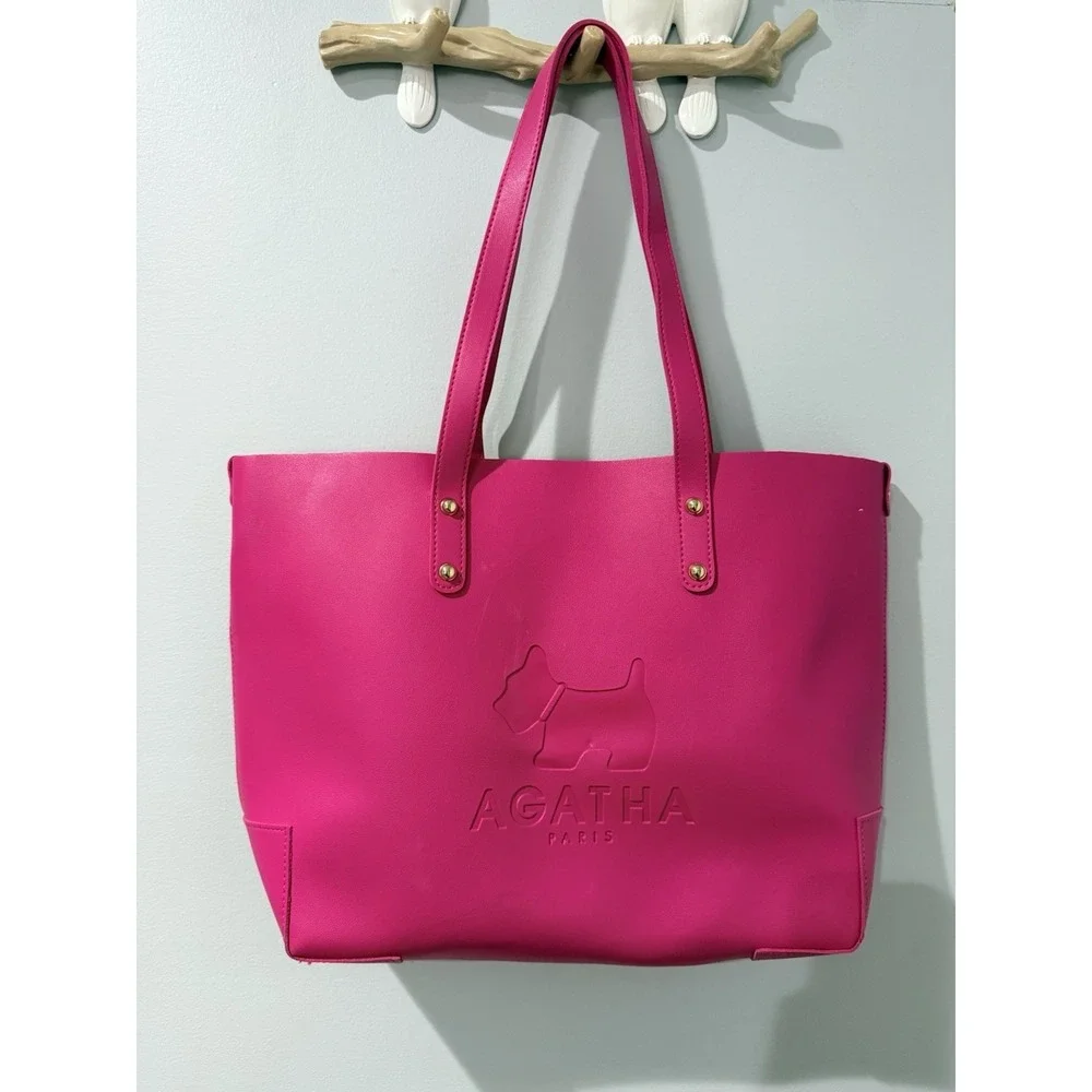 Agatha Paris Scotty Pink Handbag Purse J‎